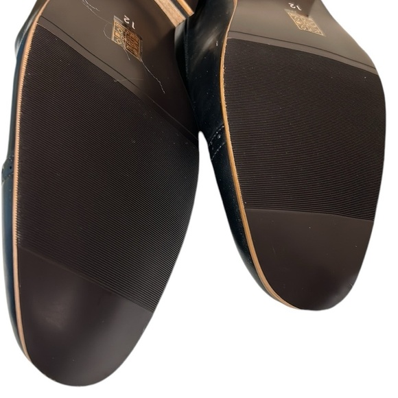 Sean Alan shoes,men,NEW,size12. Black oxford phoenix cap toe,brown /tan heel - Picture 9 of 13